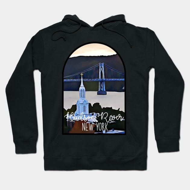 Hudson River, New York Hoodie by DRHArtistry